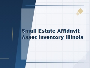 Illinois Small Estate Affidavit Asset Inventory